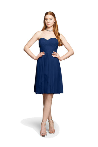 Mid-Length CASS dress from Gather & Gown- Available in Cobalt Blue and Dove